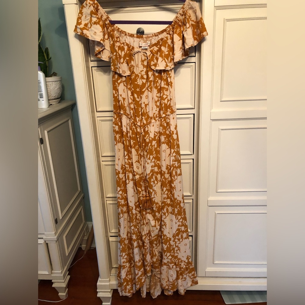 Yellow floral dress